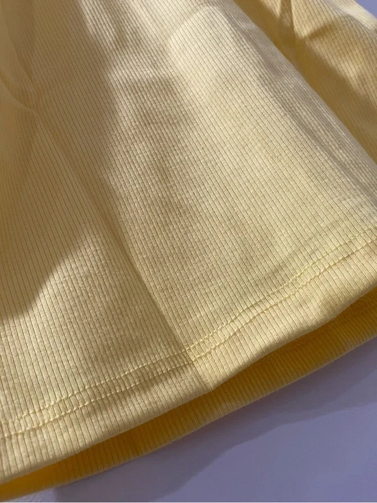 Jova Bright Yellow Ribbed Racerback Tank - Picture 3 of 4